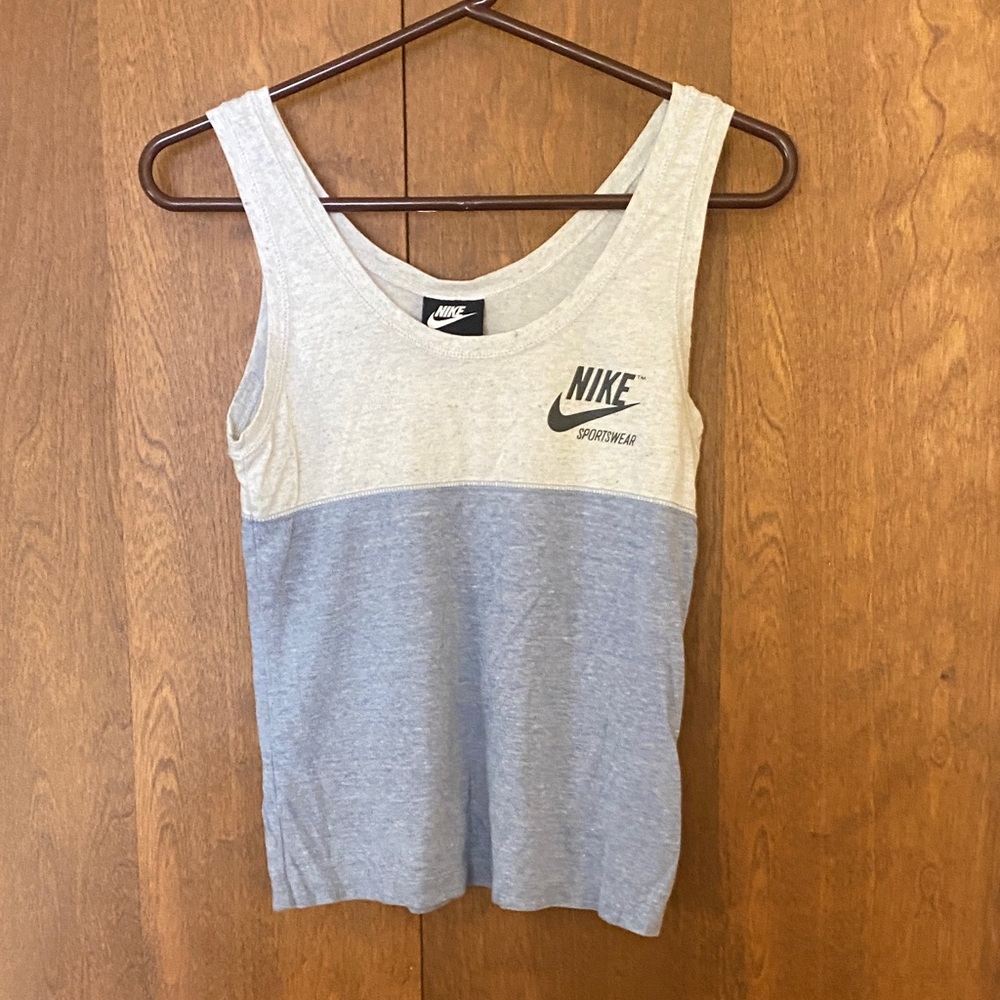 Nike Women's Two-Tone Gray Tank Top